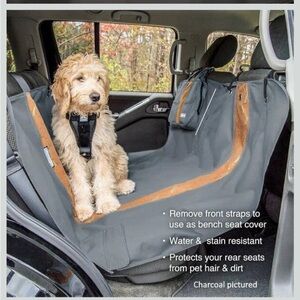 Gray Dog Car Seat Cover